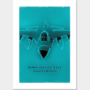 Fighter Jet Born P2 Posters and Art